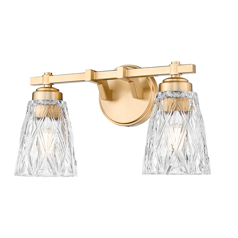 Z-Lite 2 Light Vanity, Modern Gold. Picture 1