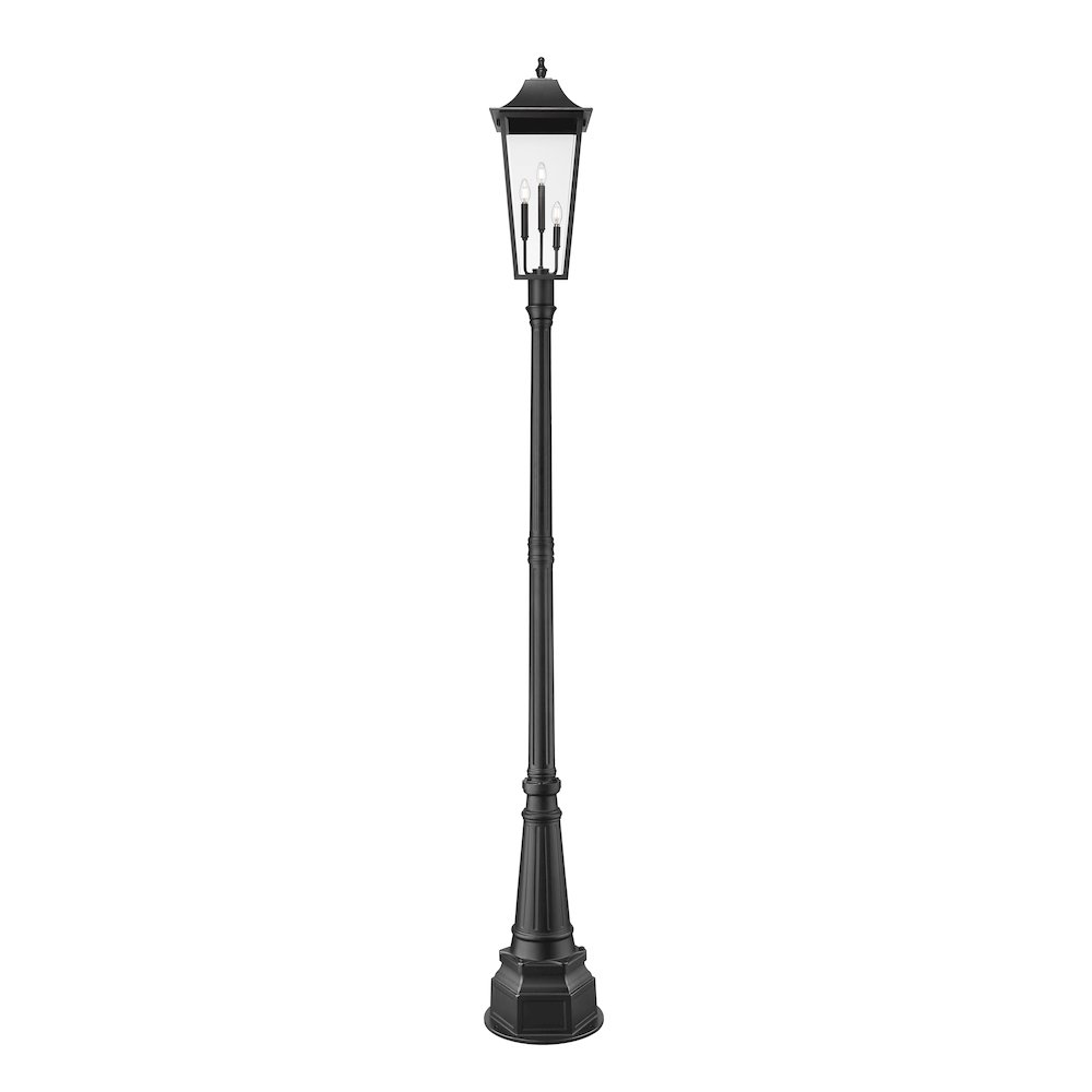 Z-Lite 3 Light Outdoor Post Mounted Fixture. Picture 3