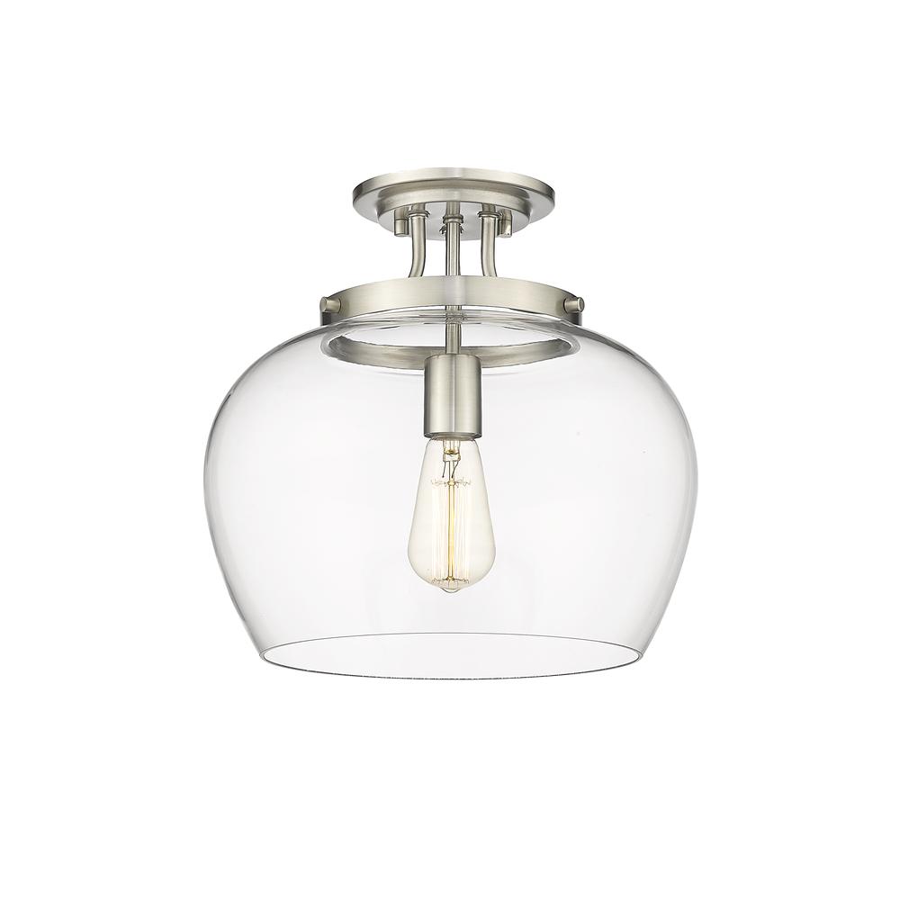 1 Light Semi Flush Mount. Picture 1