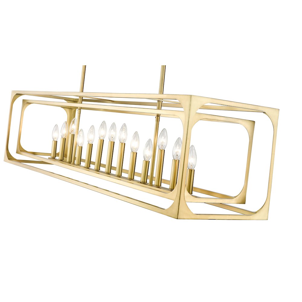 Z-Lite 13 Light Linear Chandelier. Picture 4