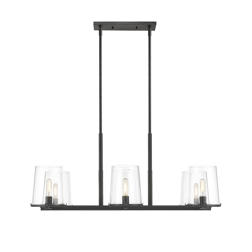 Z-Lite 6 Light Linear Chandelier. Picture 2