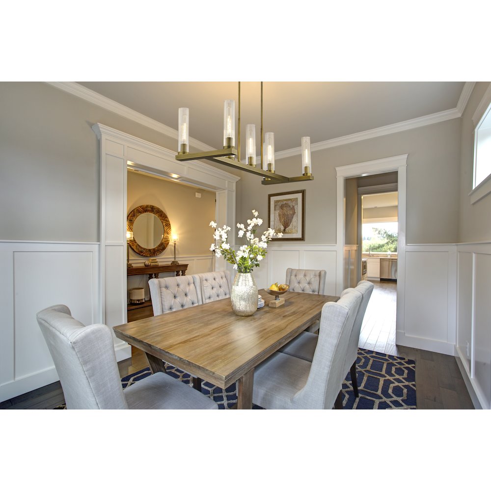 Z-Lite 7 Light Linear Chandelier. Picture 7