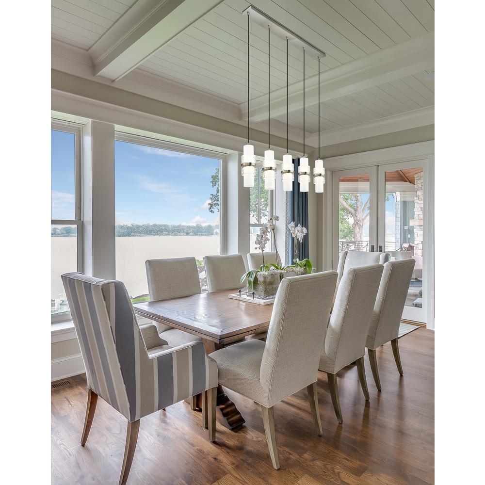 5 Light Linear Chandelier. Picture 8