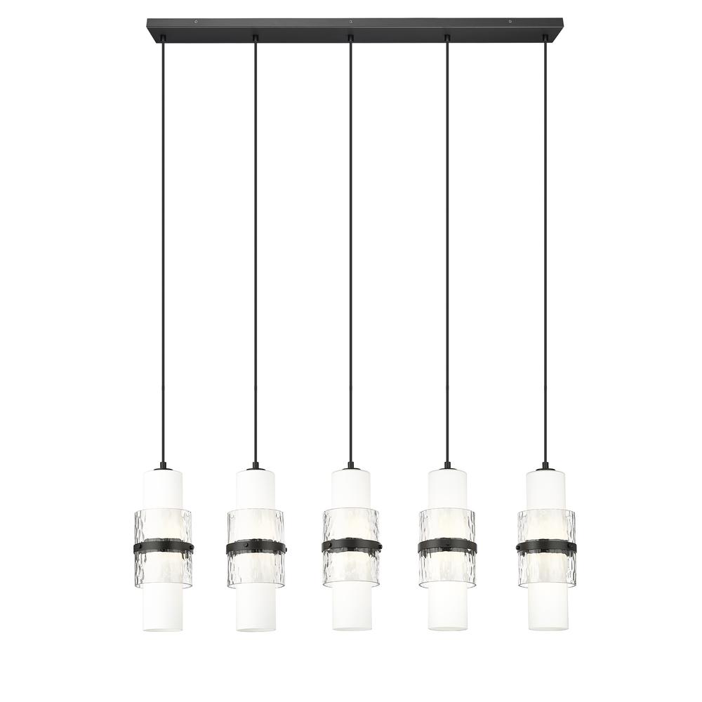 5 Light Linear Chandelier. Picture 2