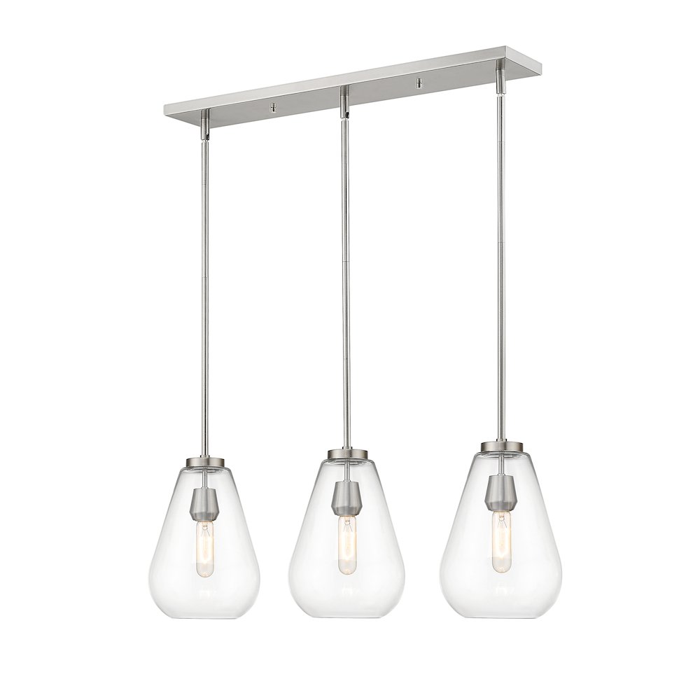 Z-Lite 3 Light Linear Chandelier. Picture 3