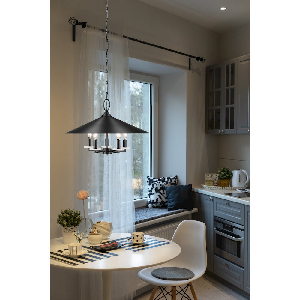 Z-Lite 5 Light Pendant. Picture 6