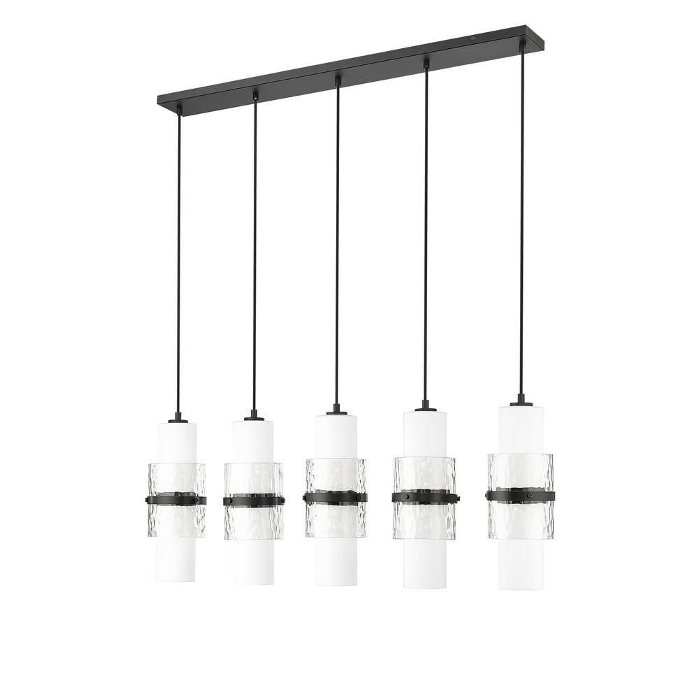5 Light Linear Chandelier. Picture 5