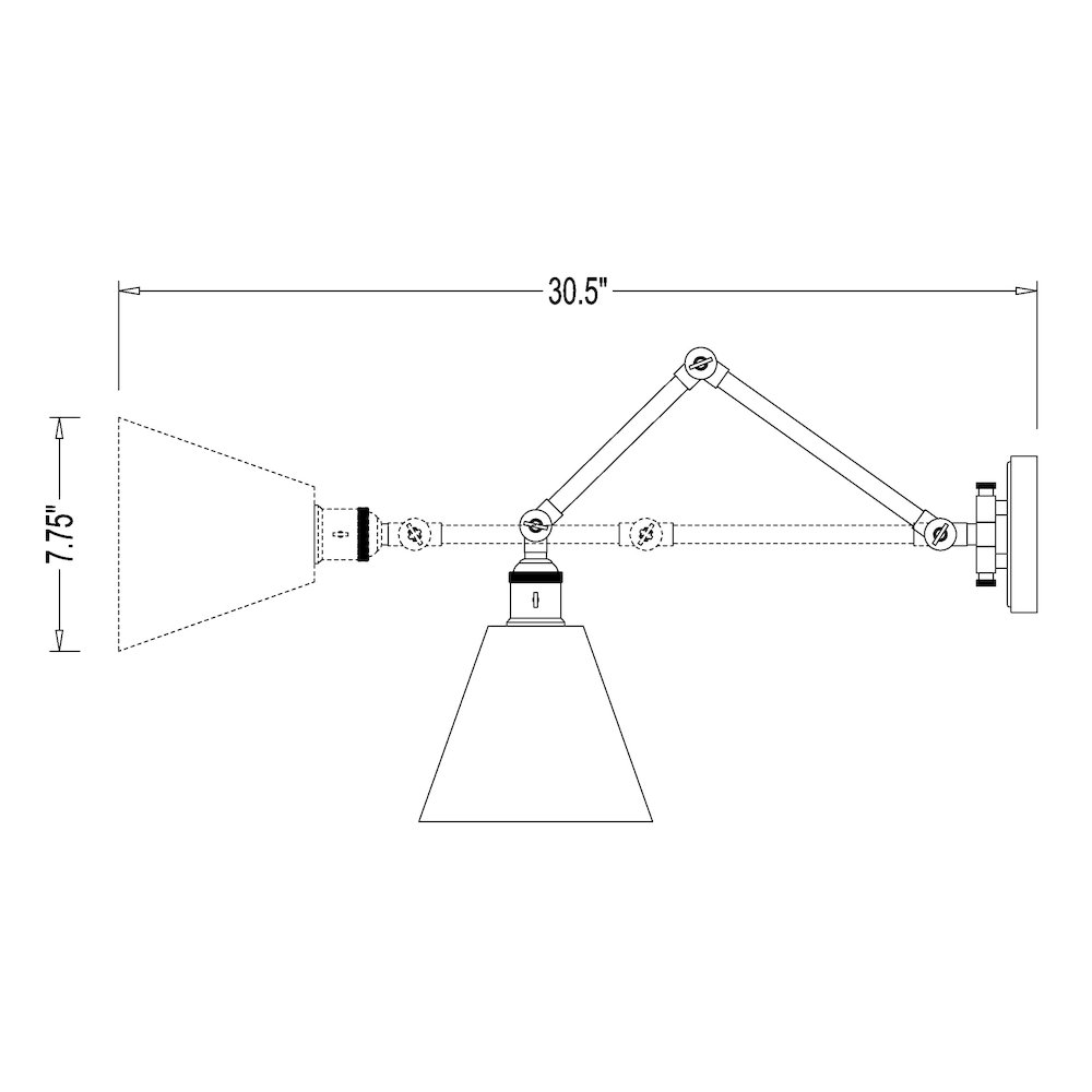 Z-Lite 1 Light Wall Sconce. Picture 8