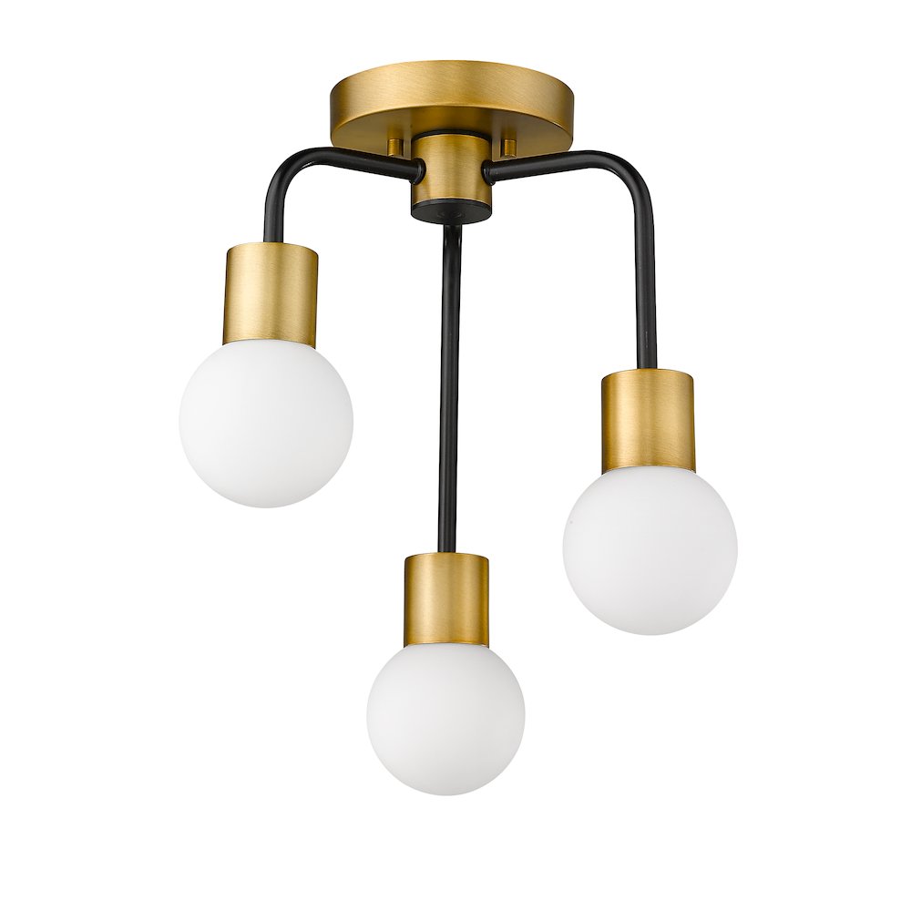 Z-Lite 3 Light Semi Flush Mount. Picture 5