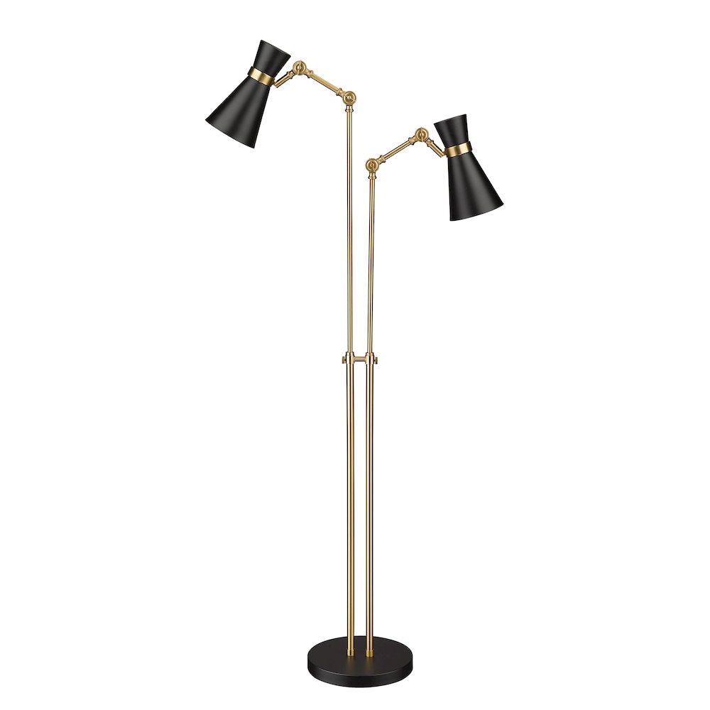 Z-Lite 2 Light Floor Lamp. Picture 1