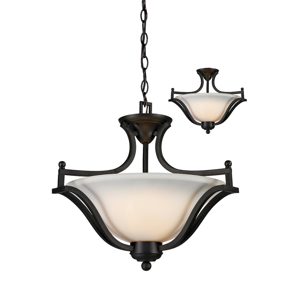 Z-Lite 3 Light Pendant. Picture 1