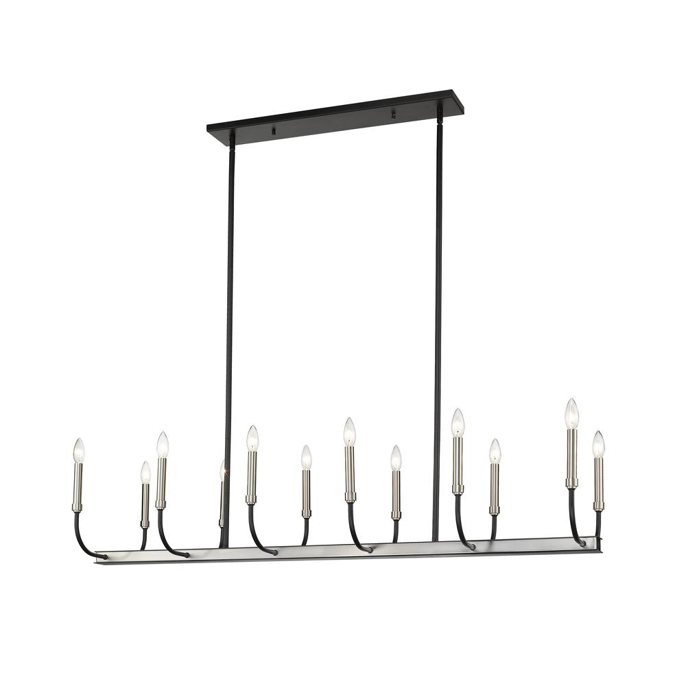12 Light Linear Chandelier. Picture 1