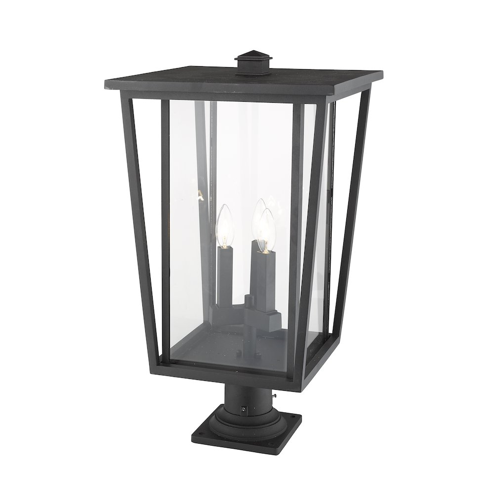 Z-Lite 3 Light Outdoor Pier Mounted Fixture. Picture 2