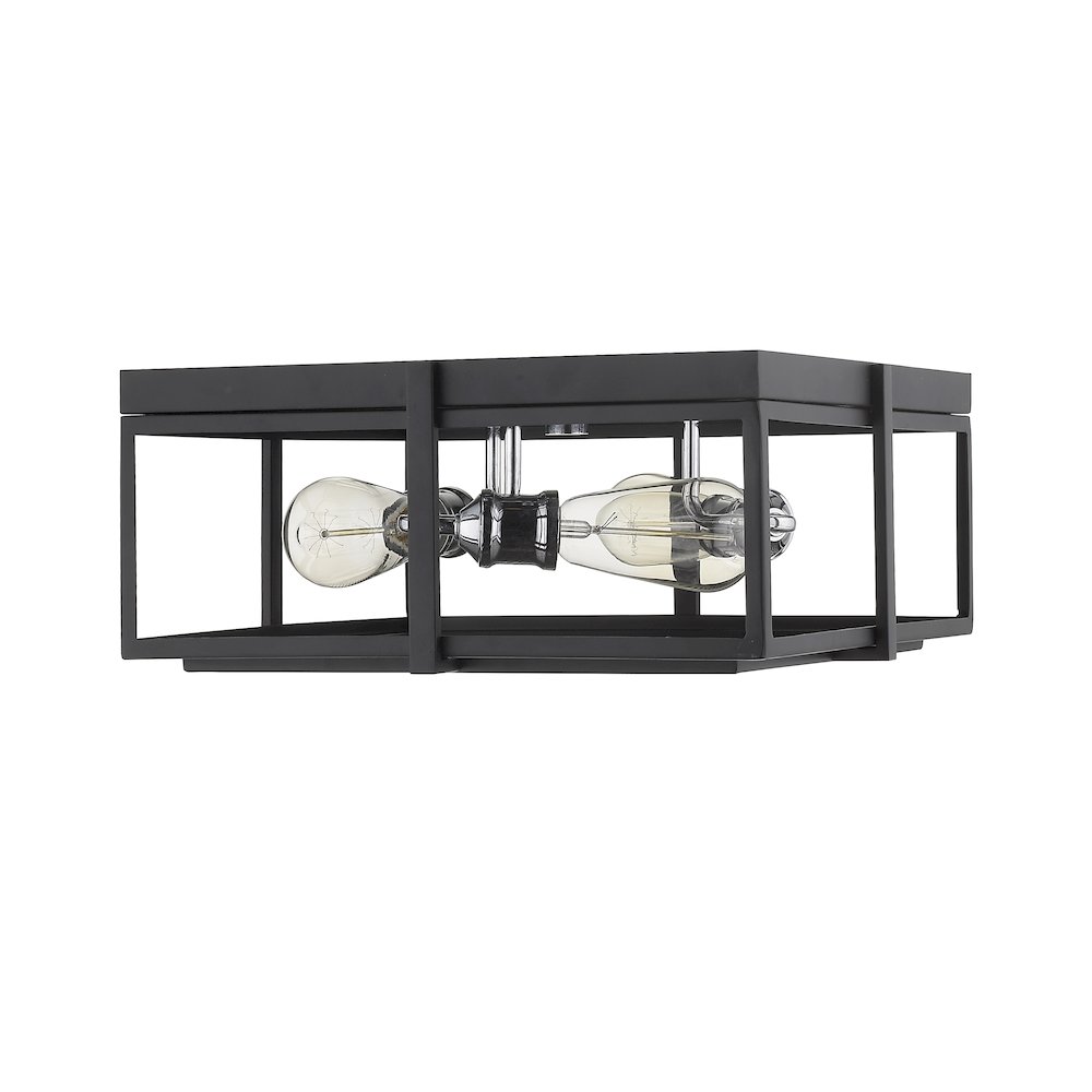 Z-Lite 3 Light Flush Mount. Picture 4