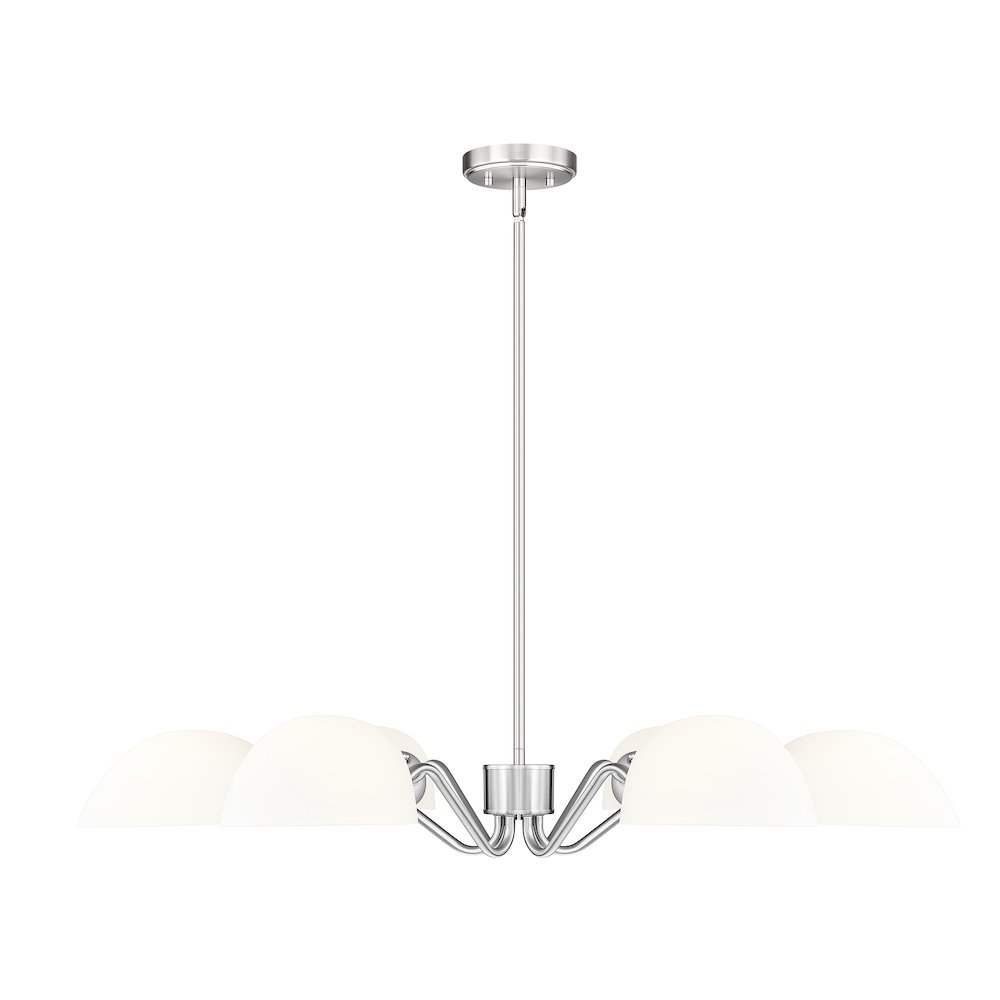 Z-Lite 6 Light Chandelier, Brushed Nickel. Picture 2