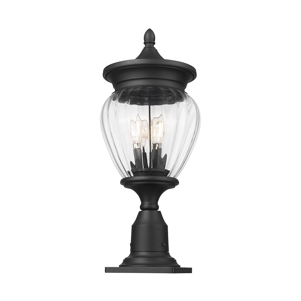 Z-Lite 3 Light Outdoor Pier Mounted Fixture. Picture 2