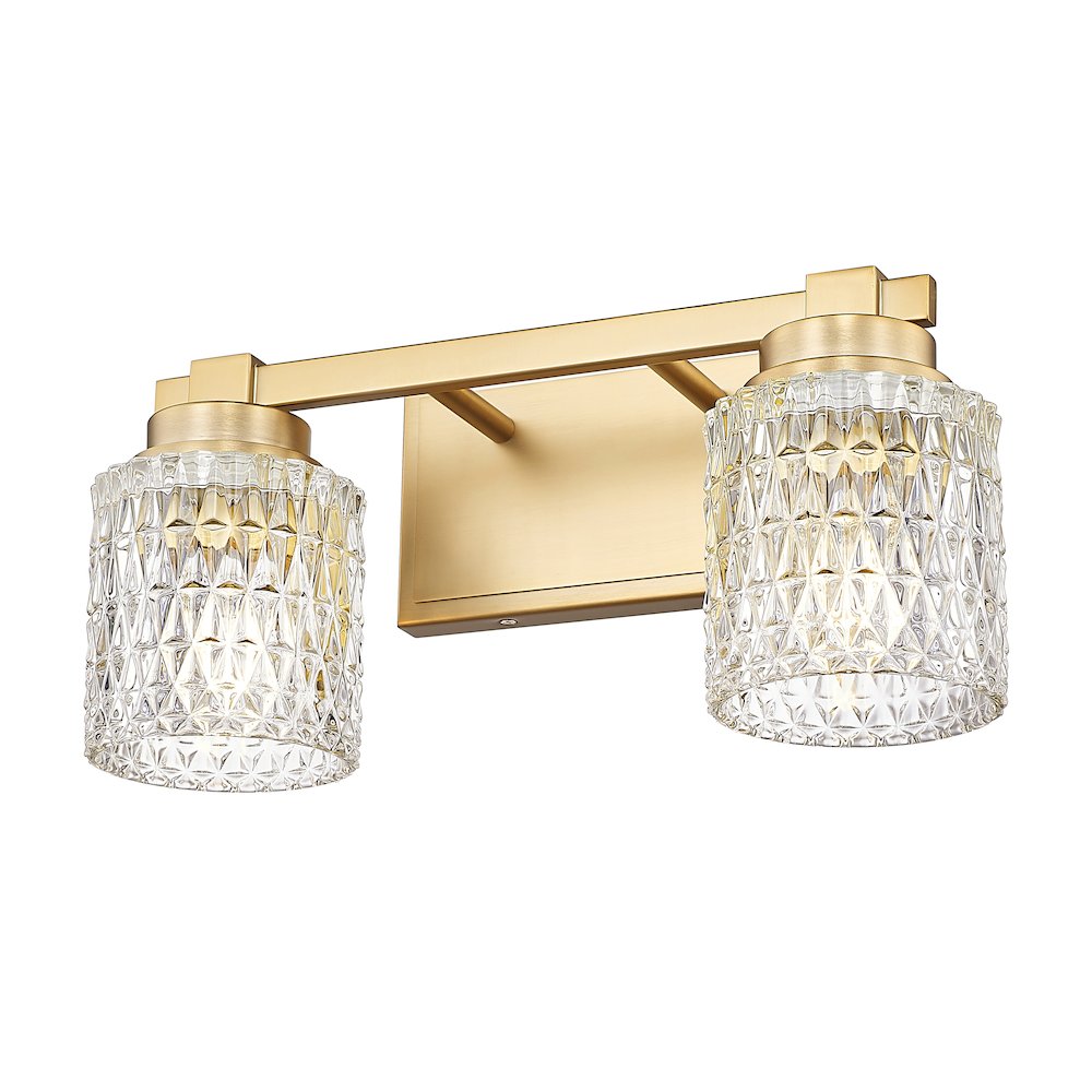 Z-Lite 2 Light Vanity, Modern Gold. Picture 3