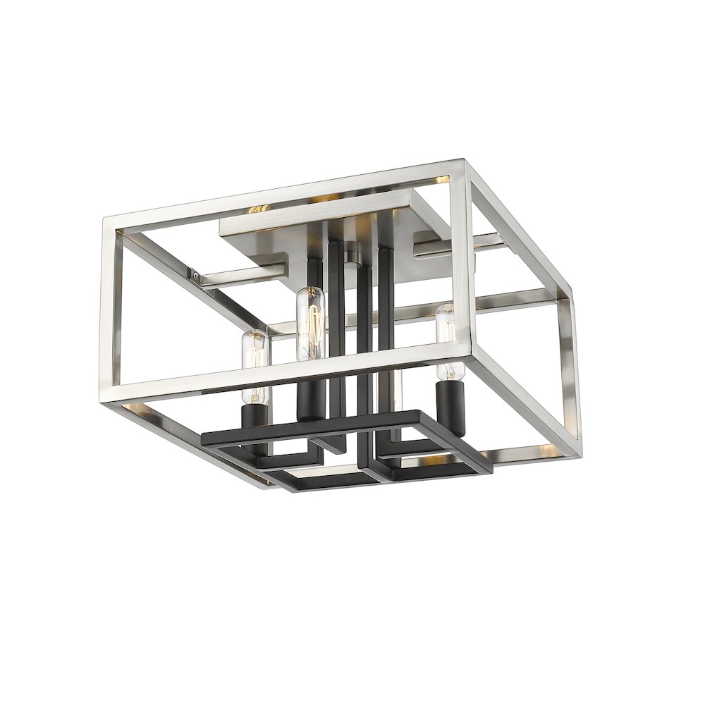 Z-Lite 4 Light Flush Mount. Picture 4