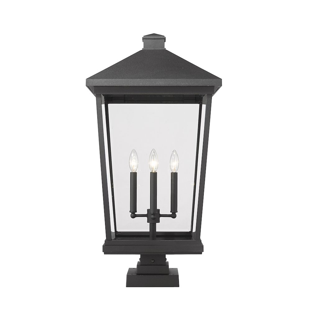 Z-Lite 4 Light Outdoor Pier Mounted Fixture. Picture 2