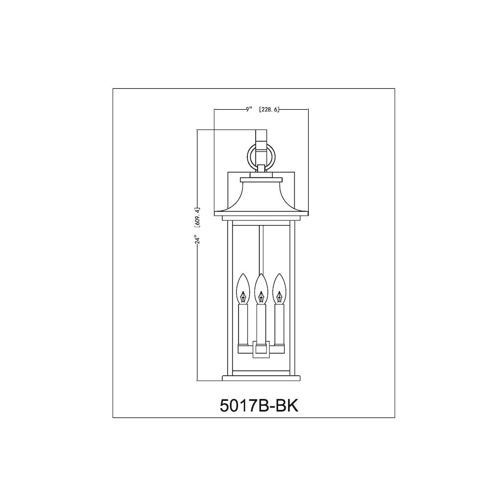 Z-Lite 4 Light Outdoor Wall Light. Picture 8