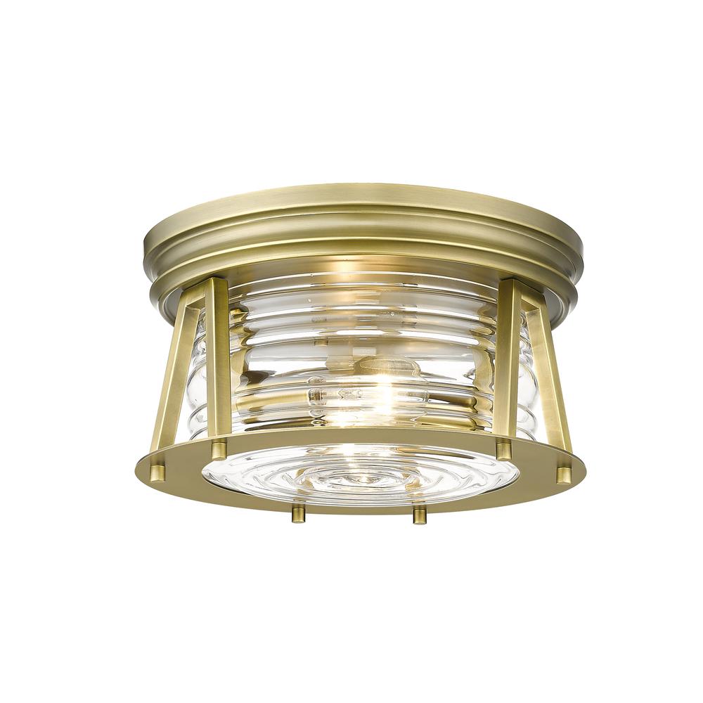 2 Light Flush Mount. Picture 1