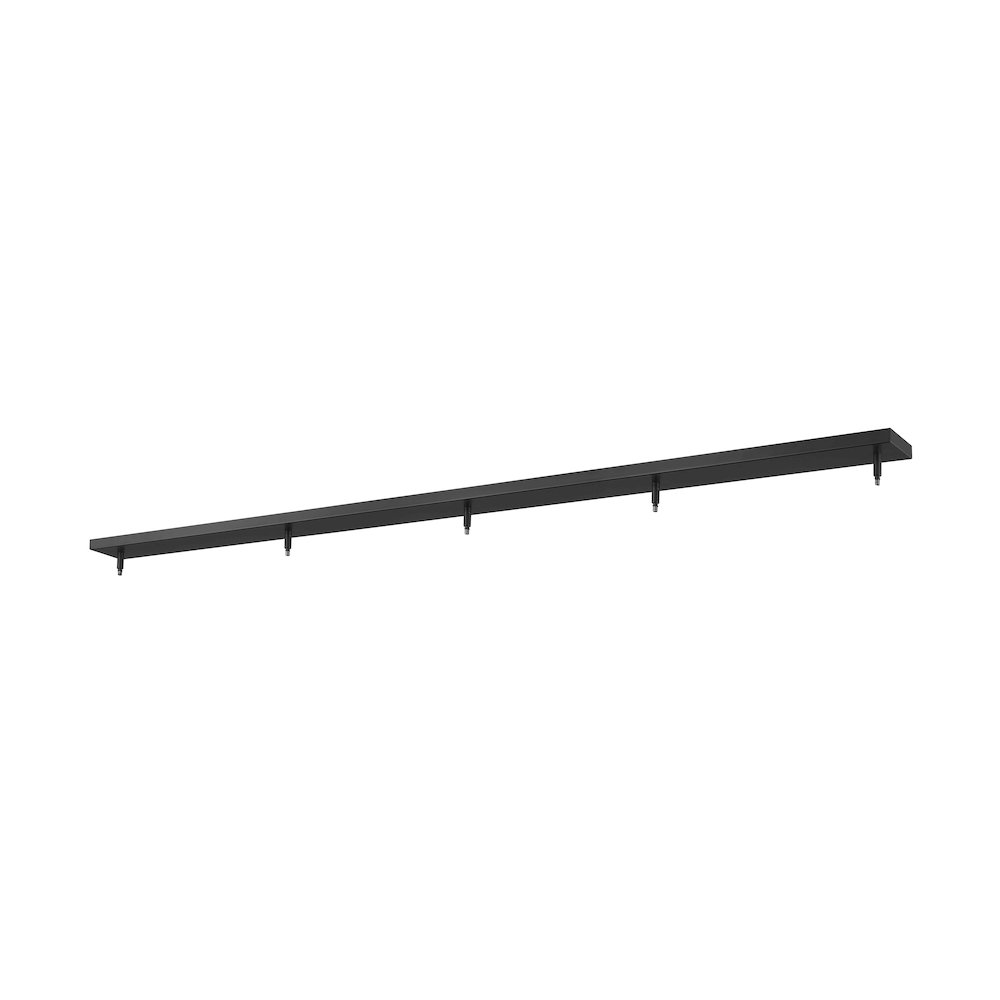 Z-Lite Multi Point Canopy 5 Light Ceiling Plate, Matte Black. Picture 1