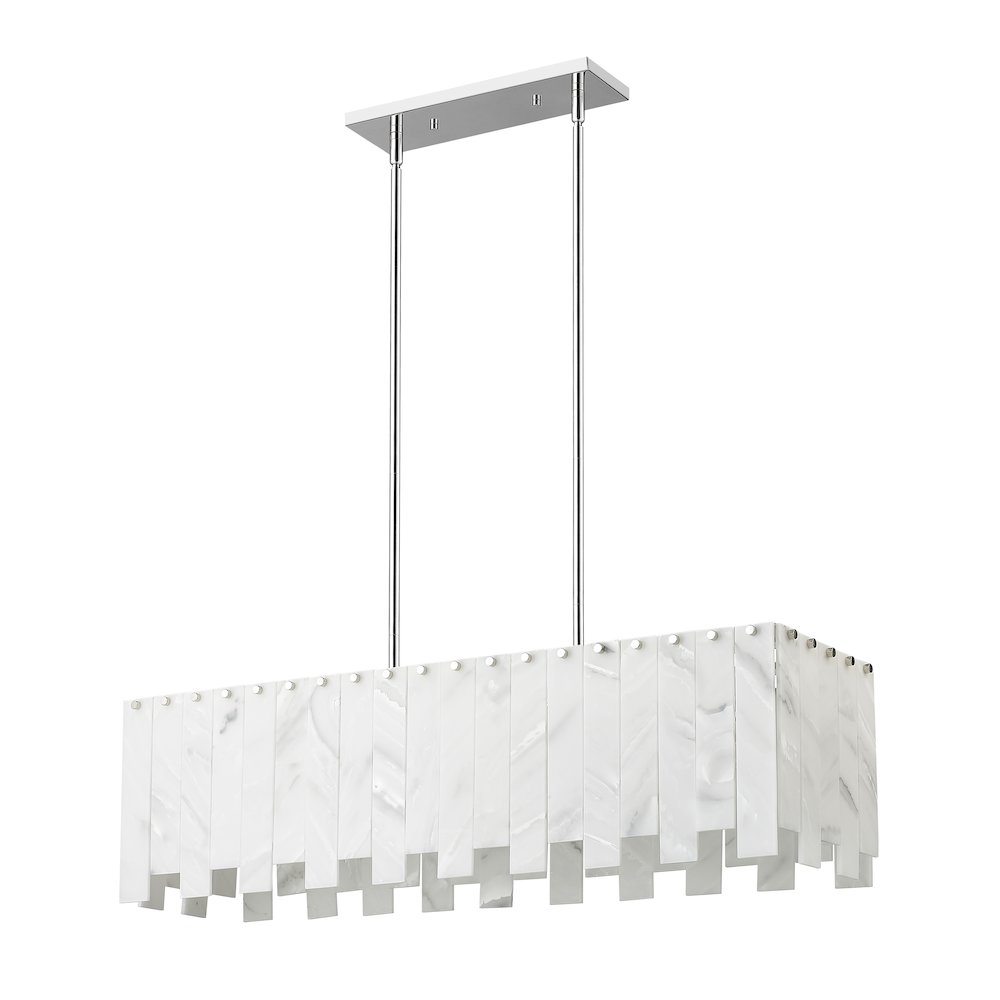 Z-Lite 5 Light Linear Chandelier. Picture 5