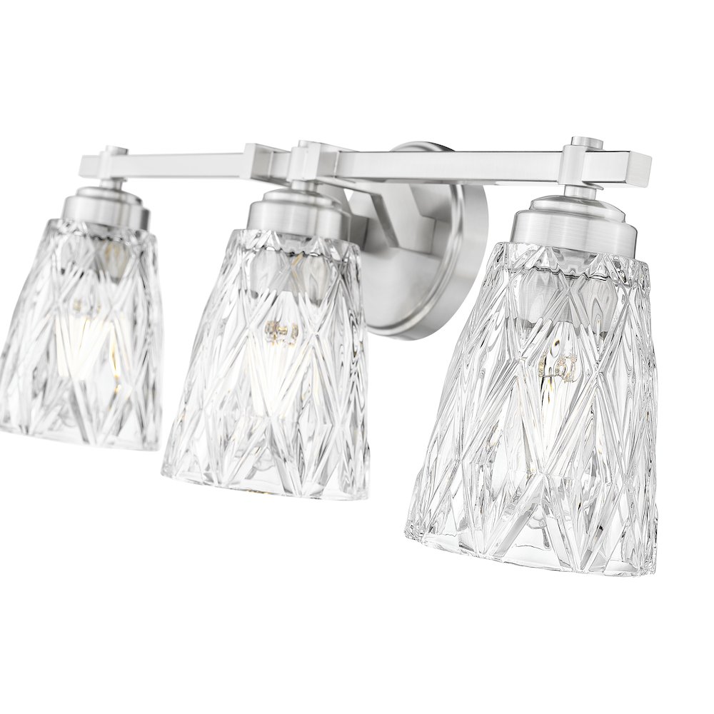 Z-Lite 3 Light Vanity, Brushed Nickel. Picture 4