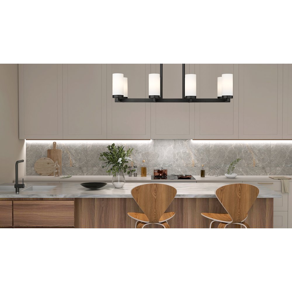 Z-Lite 8 Light Linear Chandelier. Picture 6