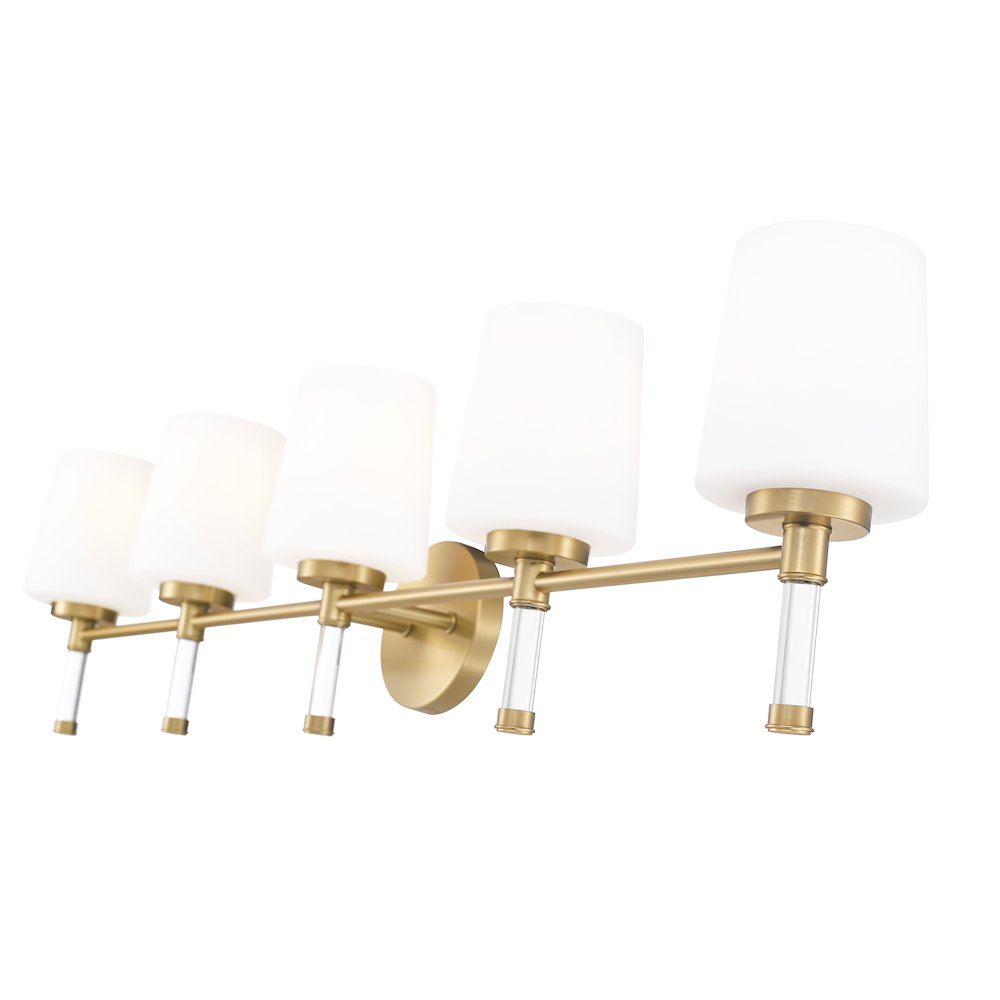 Z-Lite 5 Light Vanity, Modern Gold. Picture 4