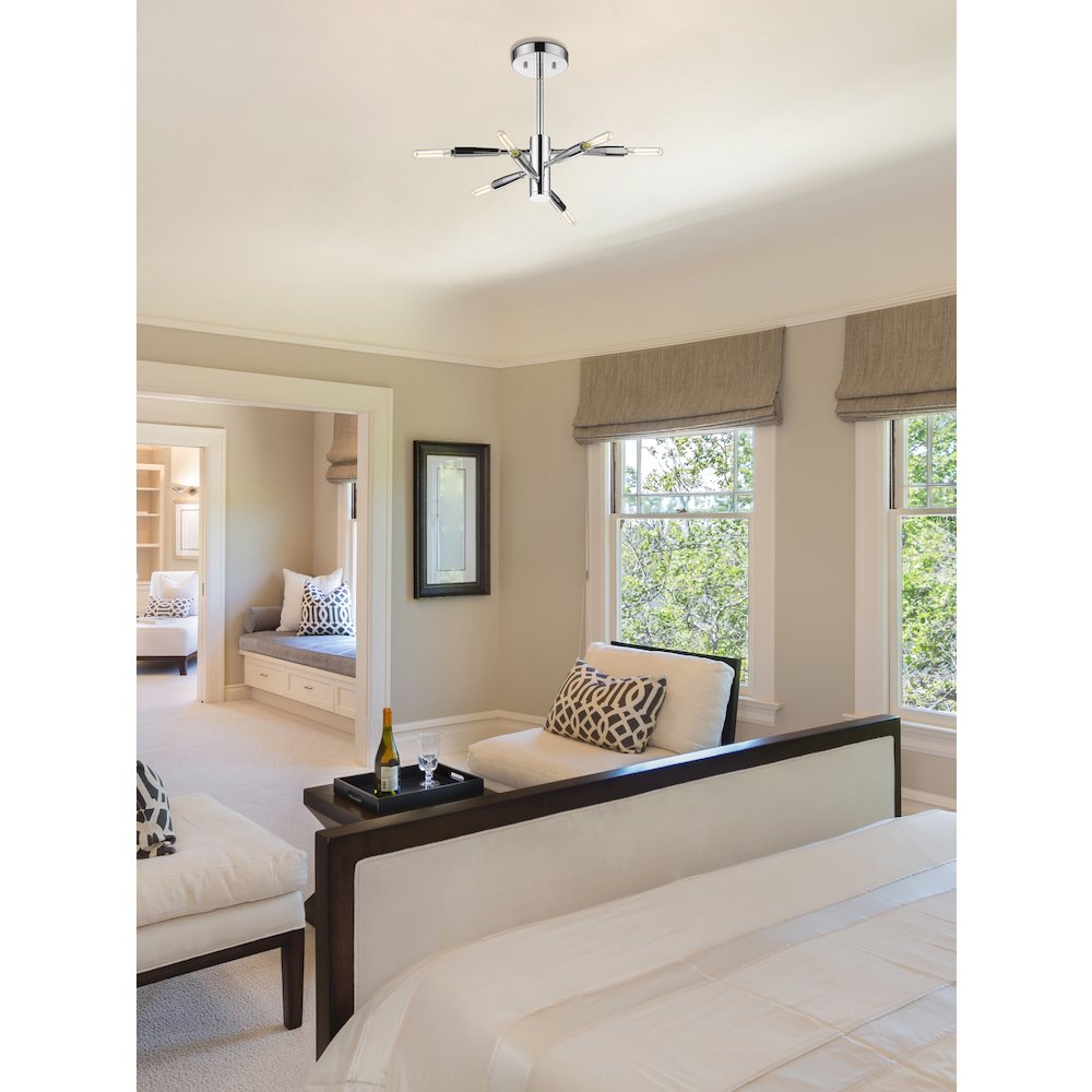 Z-Lite 6 Light Semi Flush Mount. Picture 7