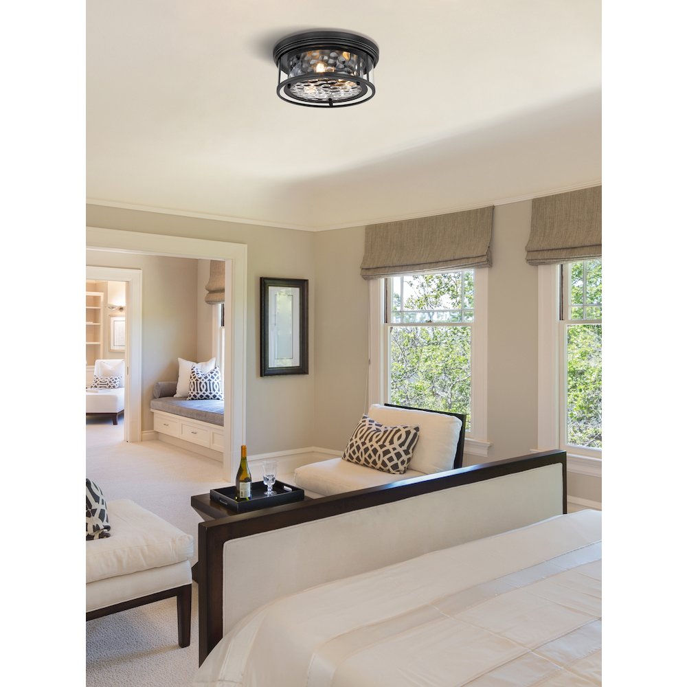 Z-Lite 3 Light Flush Mount. Picture 7