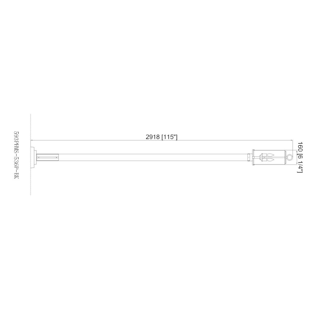 Z-Lite 2 Light Outdoor Post Mounted Fixture. Picture 8