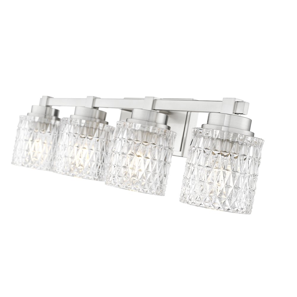 Z-Lite 4 Light Vanity, Brushed Nickel. Picture 4