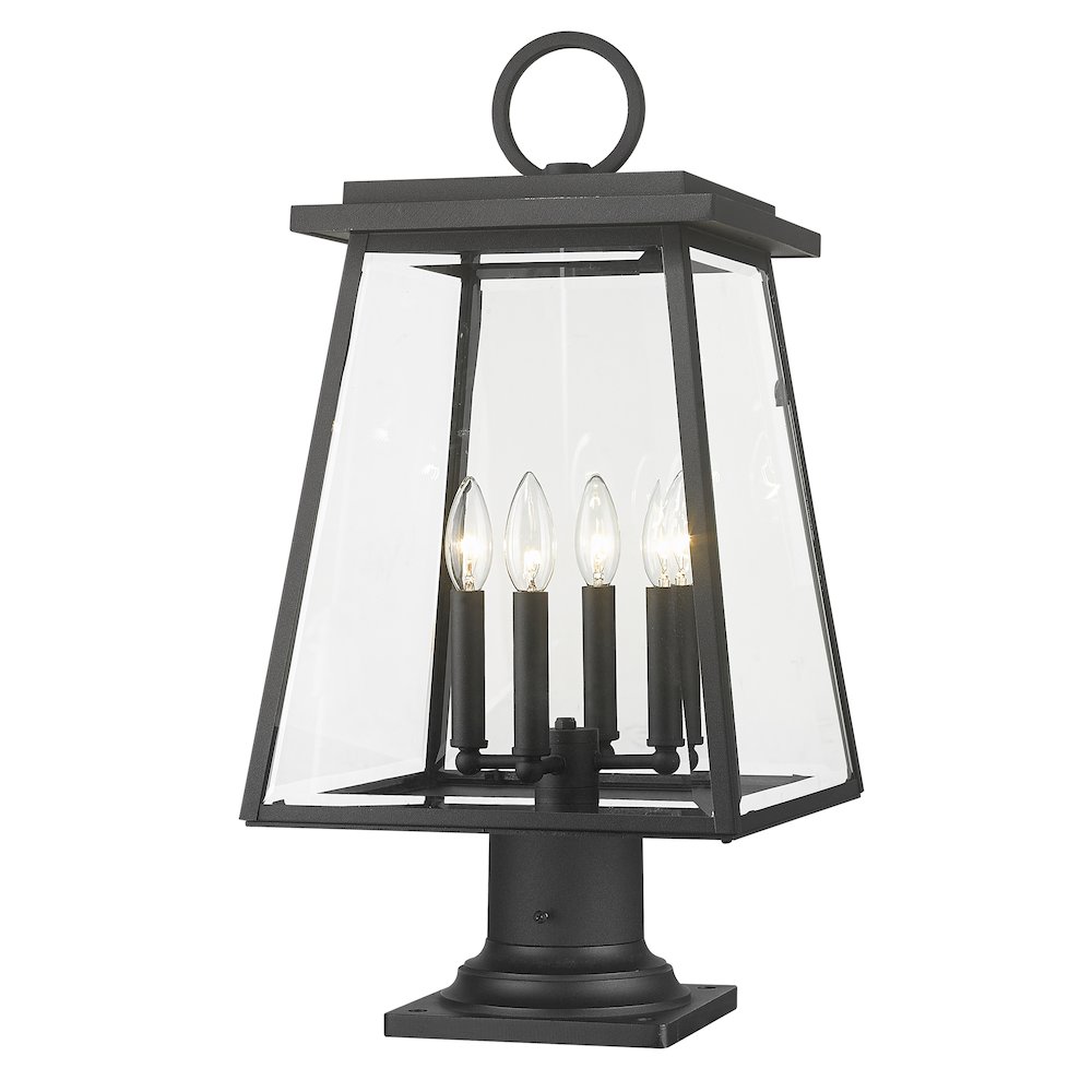 Z-Lite 4 Light Outdoor Pier Mounted Fixture. Picture 1