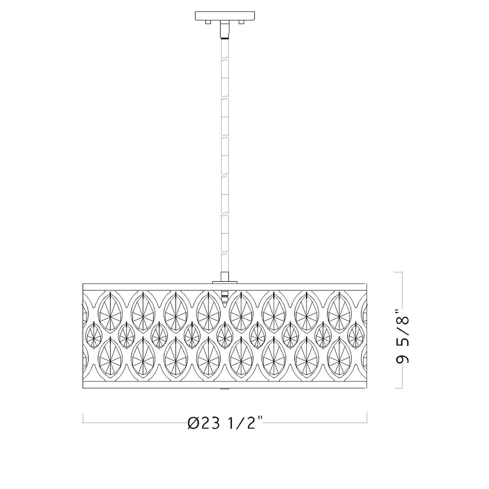 Z-Lite 6 Light Chandelier. Picture 8