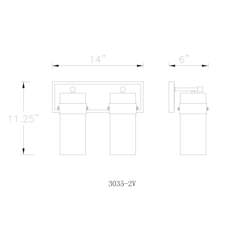 Z-Lite 2 Light Vanity. Picture 8