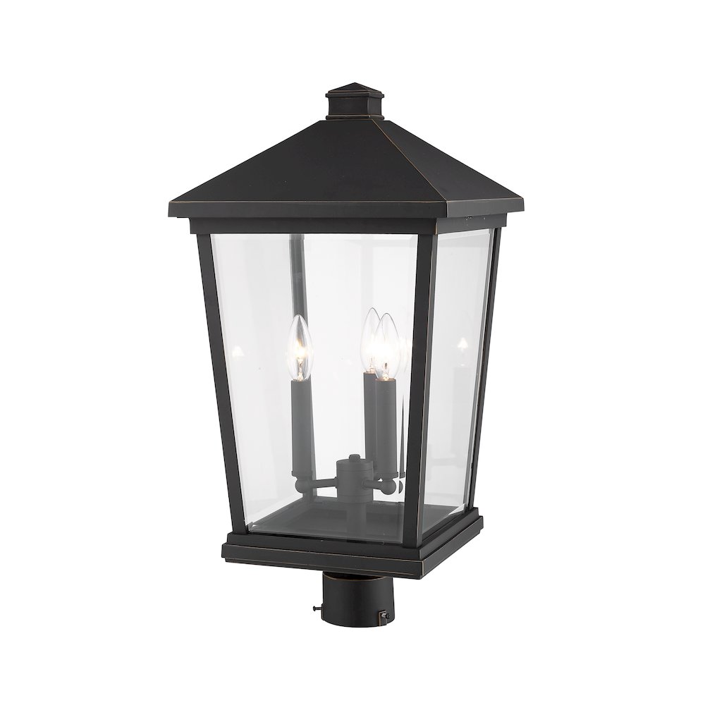 Z-Lite 3 Light Outdoor Post Mount Fixture. Picture 3