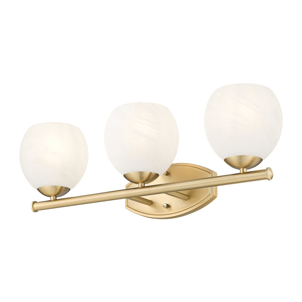 Z-Lite 3 Light Vanity, Modern Gold. Picture 3