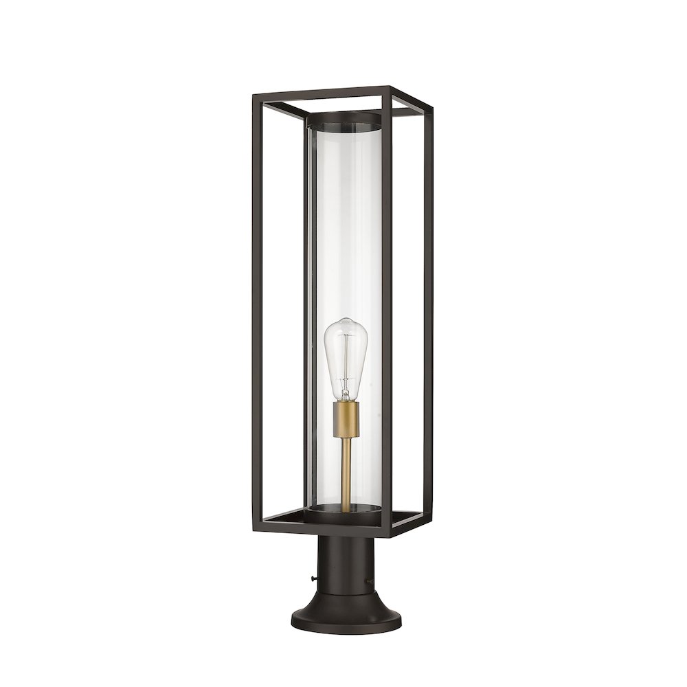 Z-Lite 1 Light Outdoor Pier Mounted Fixture. Picture 5
