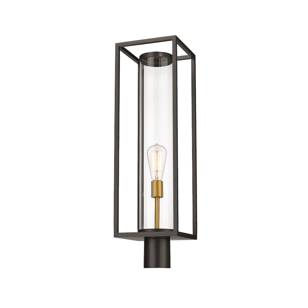 Z-Lite 1 Light Outdoor Post Mount Fixture. Picture 1
