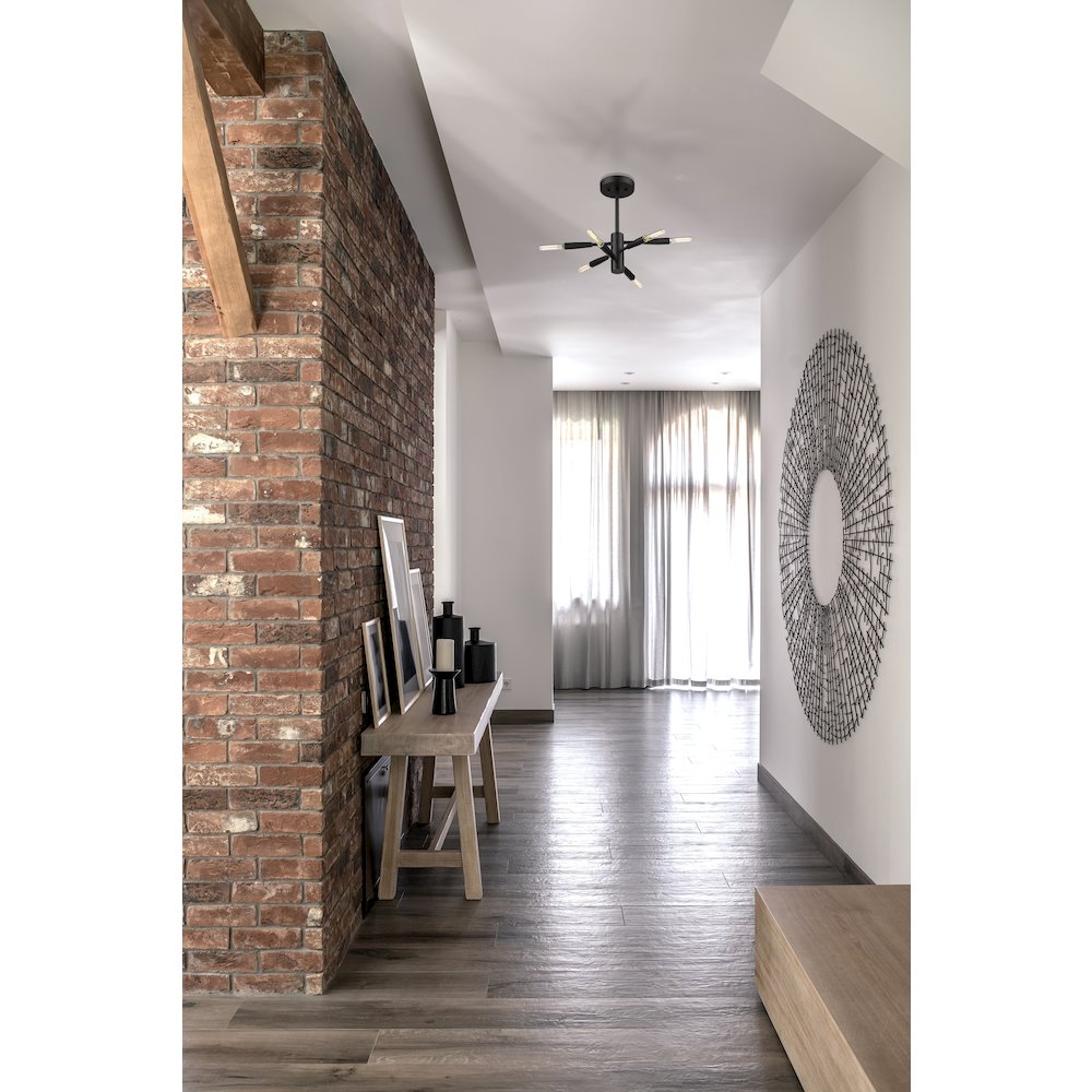 Z-Lite 6 Light Semi Flush Mount. Picture 7