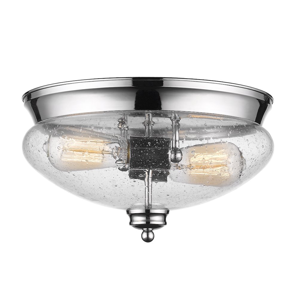 Z-Lite 2 Light Flush Mount. Picture 1