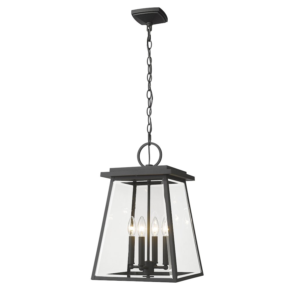 Z-Lite 4 Light Outdoor Chain Mount Ceiling Fixture. Picture 1