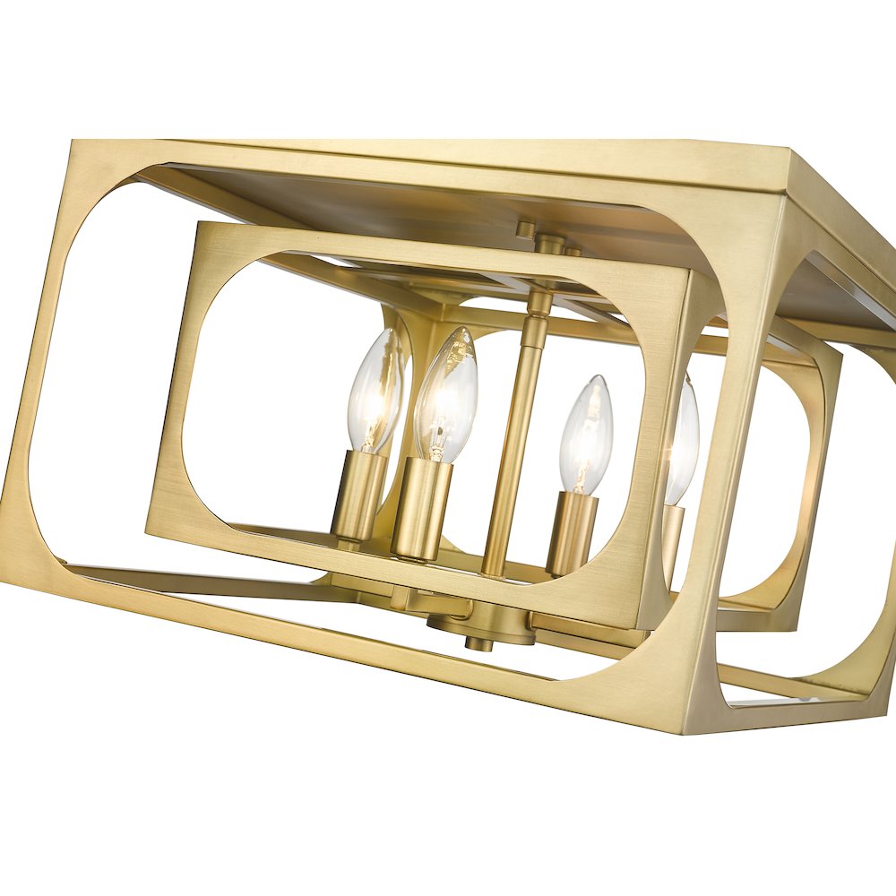 Z-Lite 4 Light Flush Mount. Picture 4