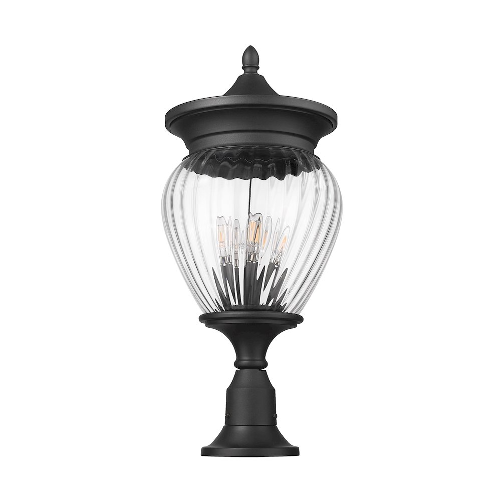 Z-Lite 4 Light Outdoor Pier Mounted Fixture. Picture 5