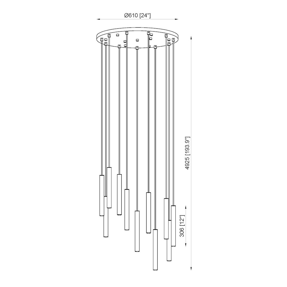 Z-Lite 11 Light Chandelier. Picture 8