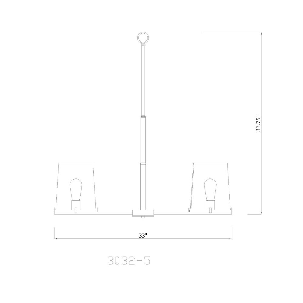 Z-Lite 5 Light Chandelier. Picture 8