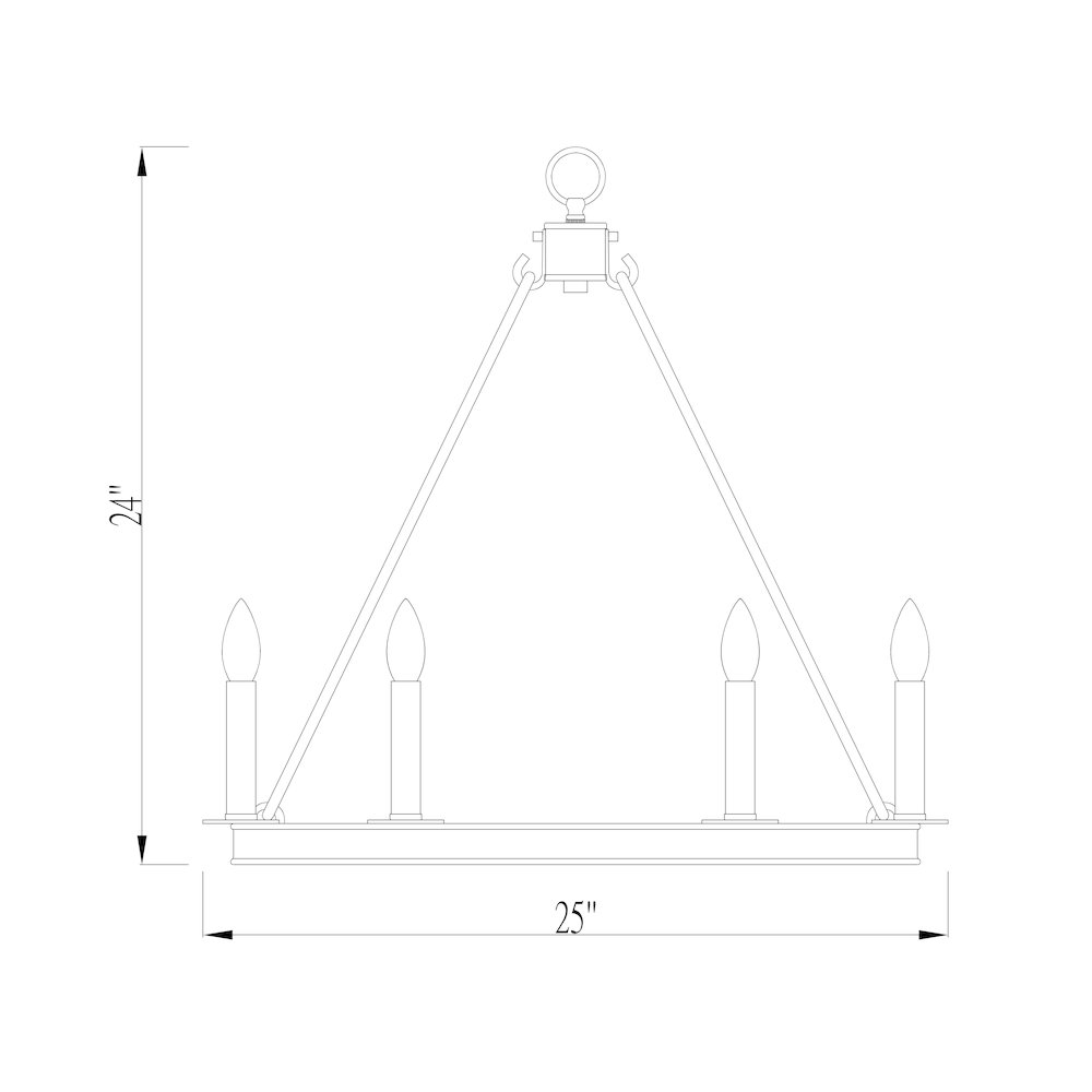 Z-Lite 6 Light Chandelier. Picture 8