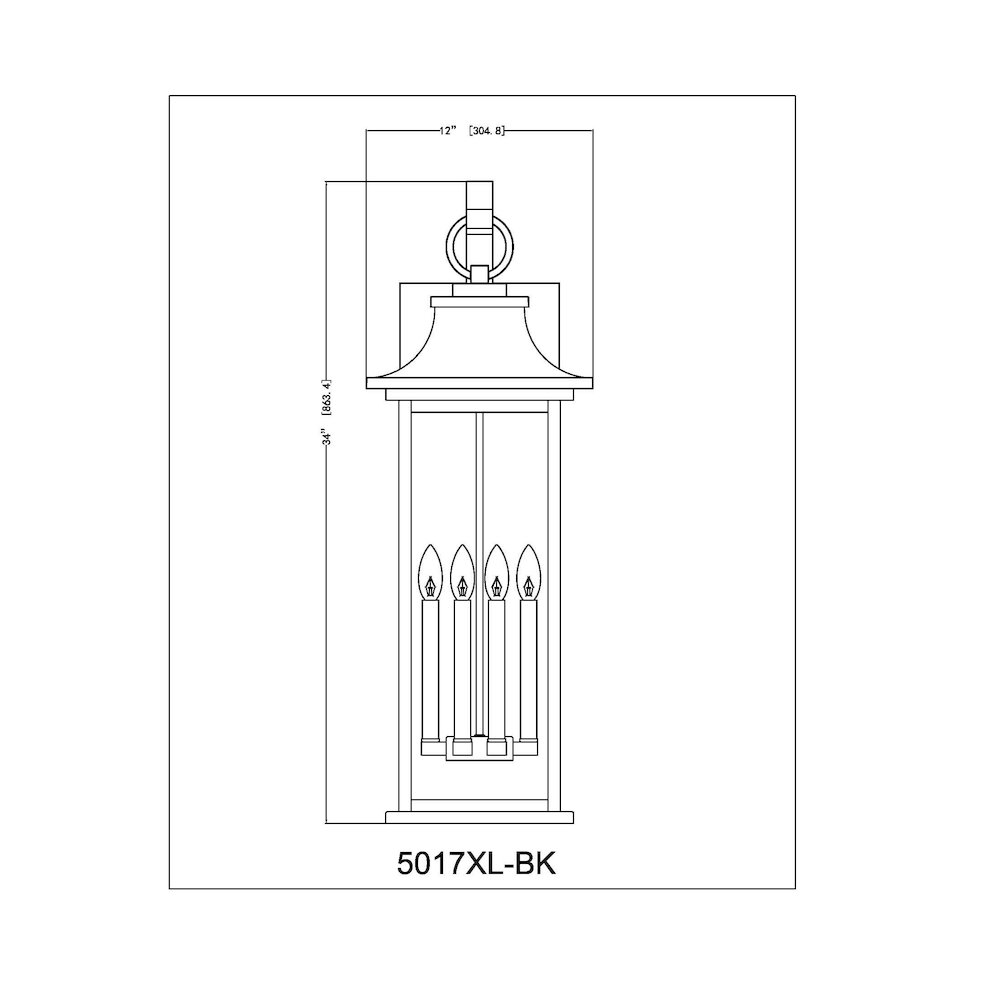 Z-Lite 6 Light Outdoor Wall Light. Picture 8